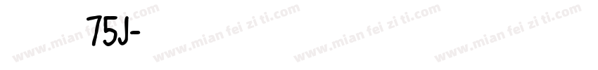 点字典黑 75J字体转换